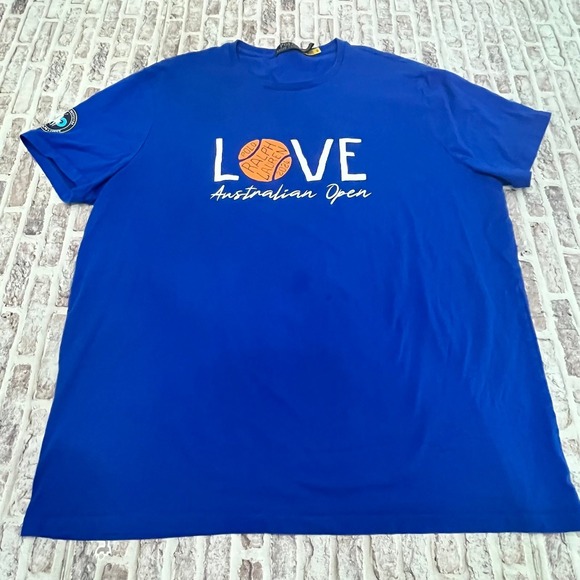 Polo‎ Ralph Lauren T-shirt Australian Open 2024 Tennis Graphic Men's XXL - Picture 1 of 7